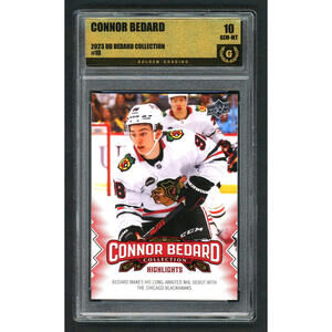 2023-24 Upper Deck CB Collection #10 Connor Bedard Rookie Card (RC) Gem Mint 10